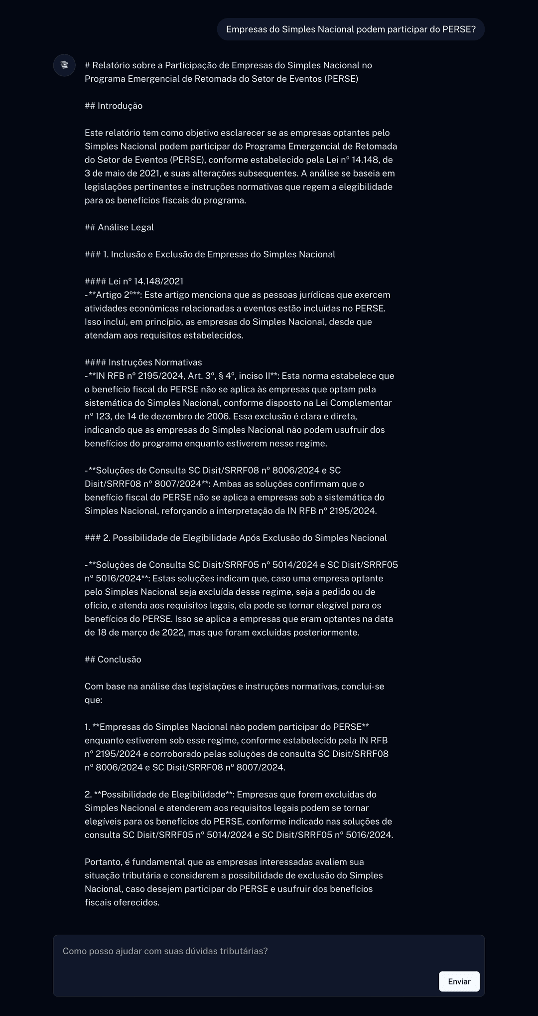 Plataforma de Pesquisa Tributária Numix AI