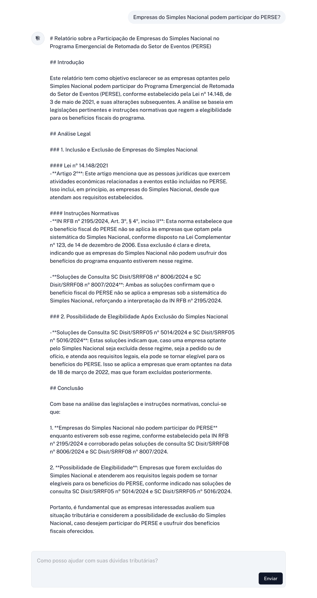 Plataforma de Pesquisa Tributária Numix AI